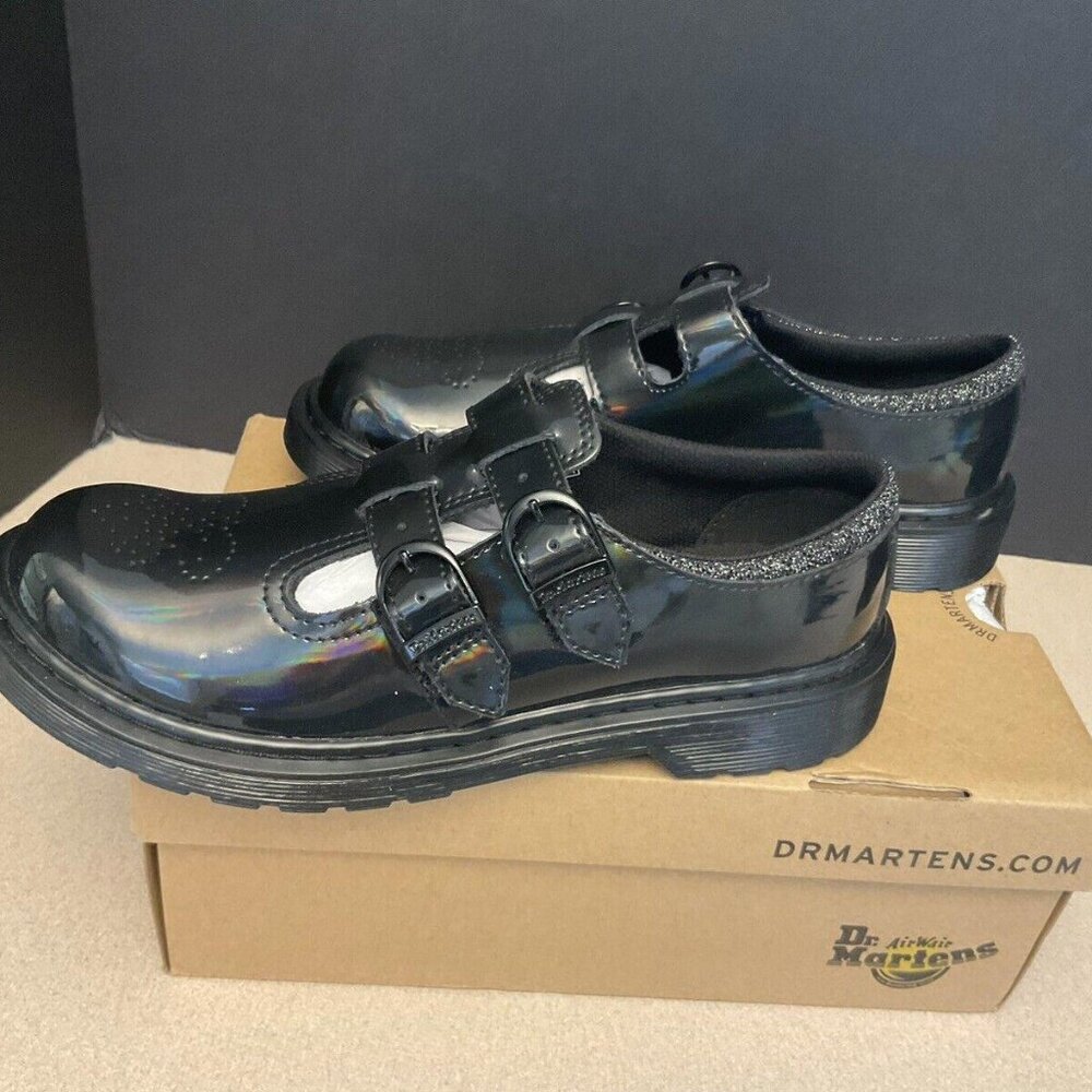 NEW IN BOX Dr. Martens Black Patent Mary Jane Flats - Women’s 7